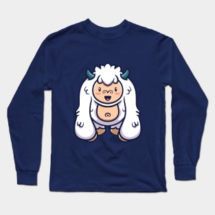 Cute Bigfoot Character Long Sleeve T-Shirt